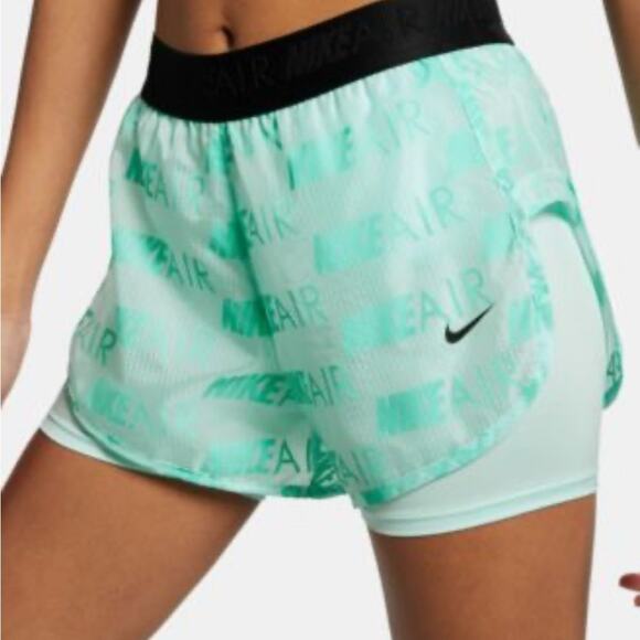 Nike Women's Sz Medium Air 2-In-1 Running Shorts - Picture 1 of 6